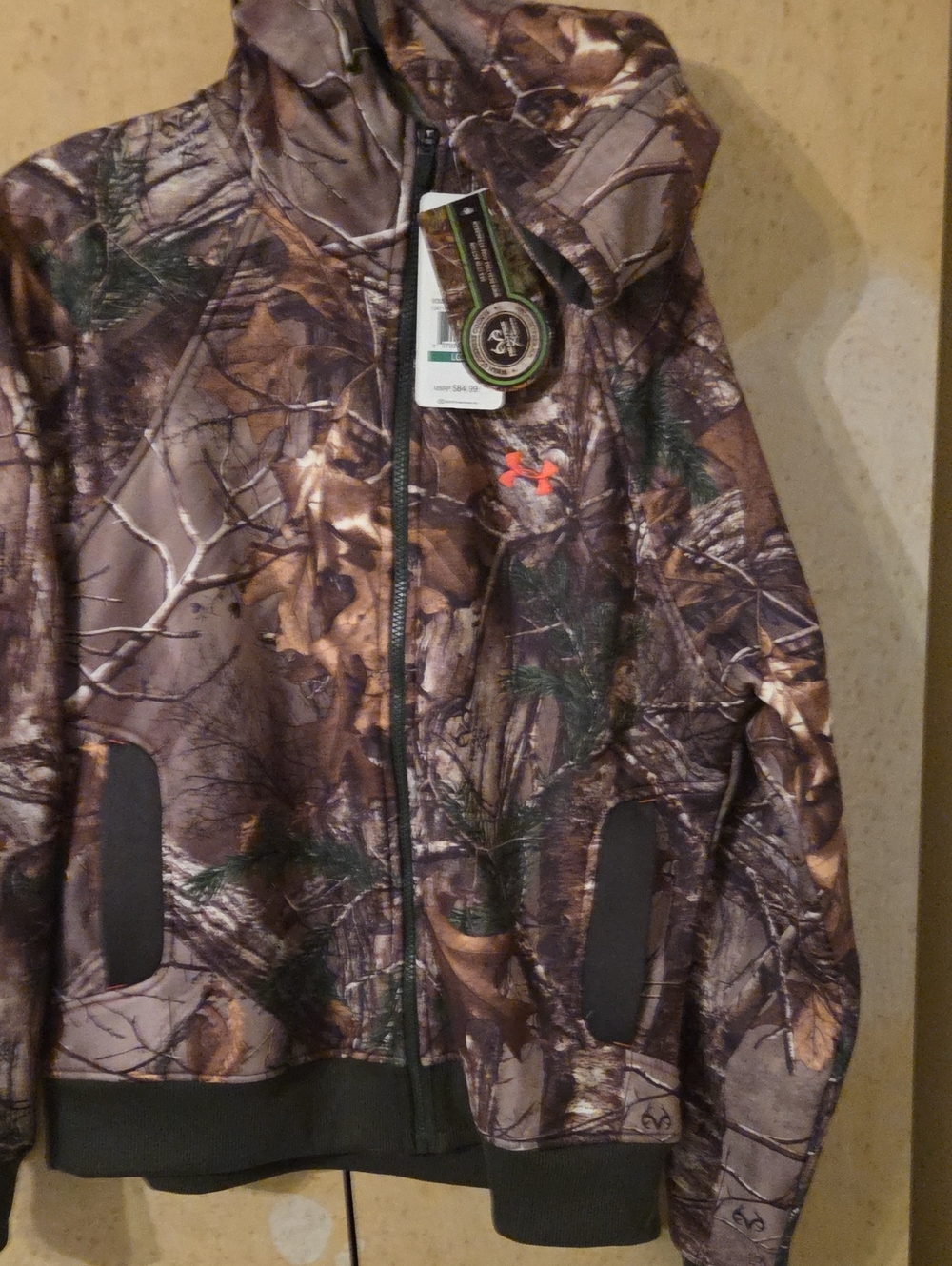 Under Armour Realtree Camo Full-Zip Performance Jacket - Brown/Green
